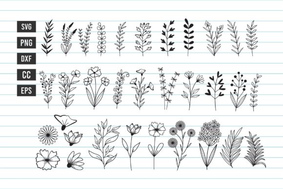 Flower Bundle Svg 33 Flower Svg Graphics and Illustrations
