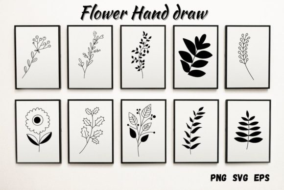 Flower Doodle Bullet Journal Graphics and Illustrations Review