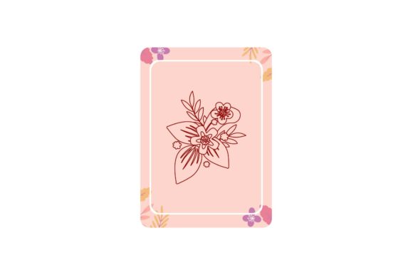 Flowers Pink Illustration Icons: Graphics and Illustrations for Sellers