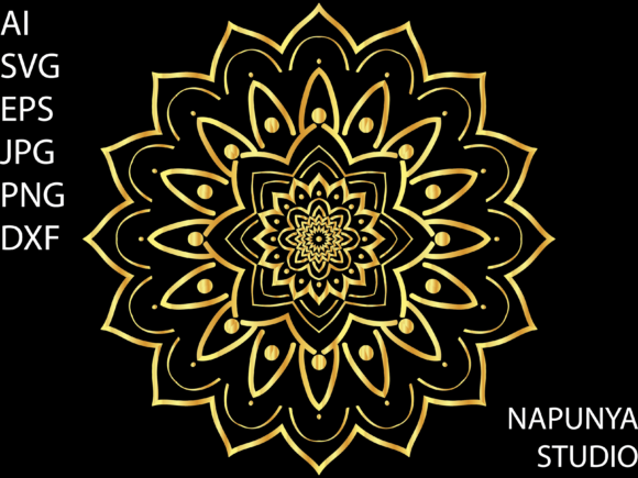 Mandala Oranament Flowers Graphics and Illustrations Review
