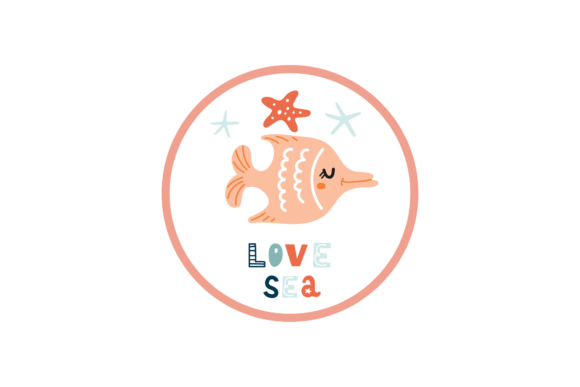 Sea Theme Stickers - Dory Fish Svg Ocean Graphics and Illustrations