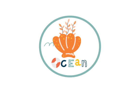 Sea Theme Stickers - Seashells Svg Ocean Graphics and Illustrations Review