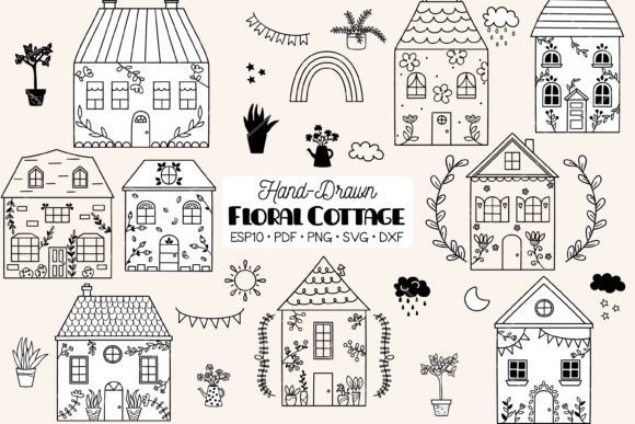 Spring Cottage House, Flower, Plants Embroidery Review