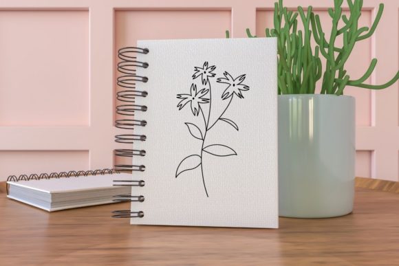 Wildflowers Gift Clip Art Hand Drawn Graphics and Illustrations Review
